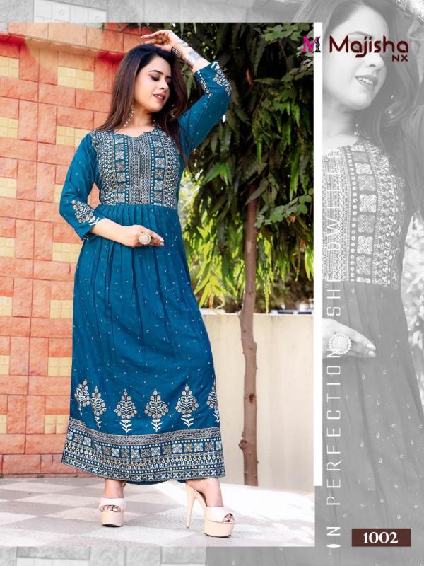 Majisha Nx Maisaa 1 Fancy Rayon Long Kurti 